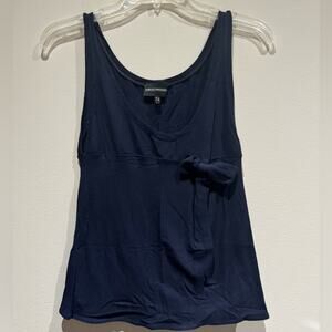 Emporio Armani navy blue tank with bow accent size 4